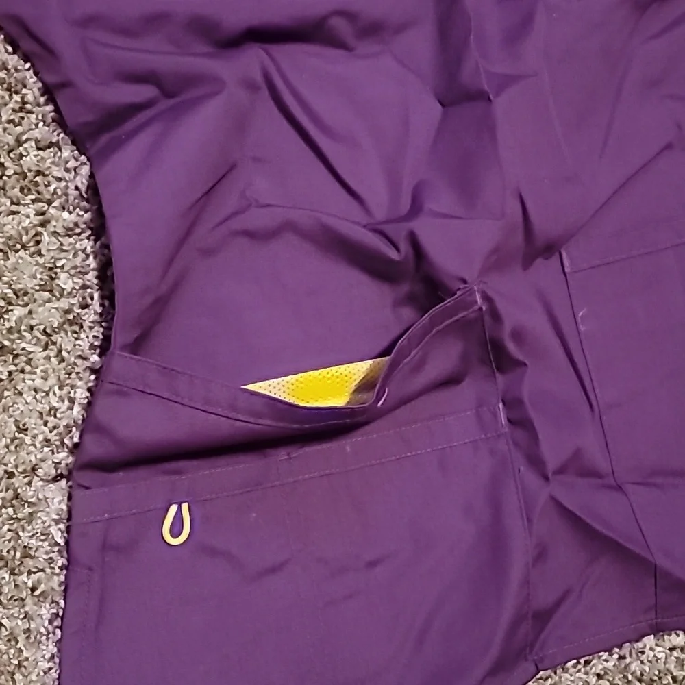 Purple Short Sleeve Top Nwt Scrubs - Picture 3 of 4